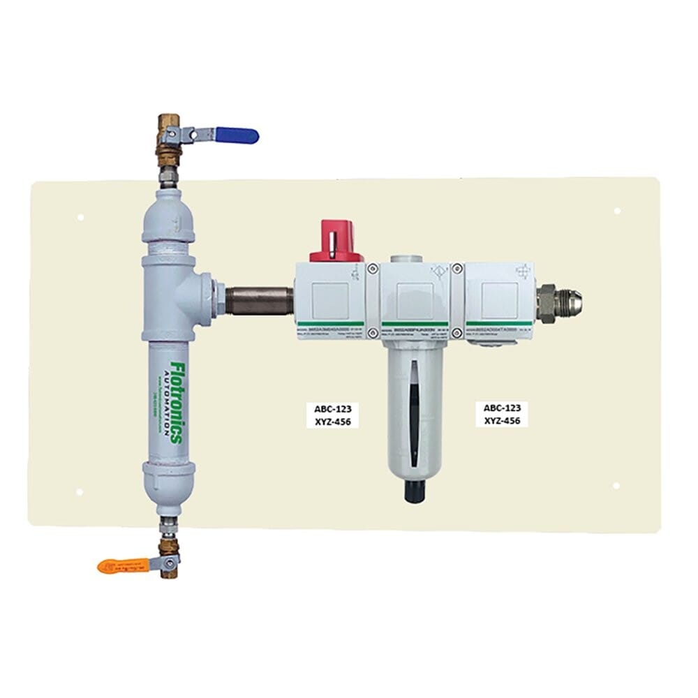 공압 FRL 현장 설치 사진
