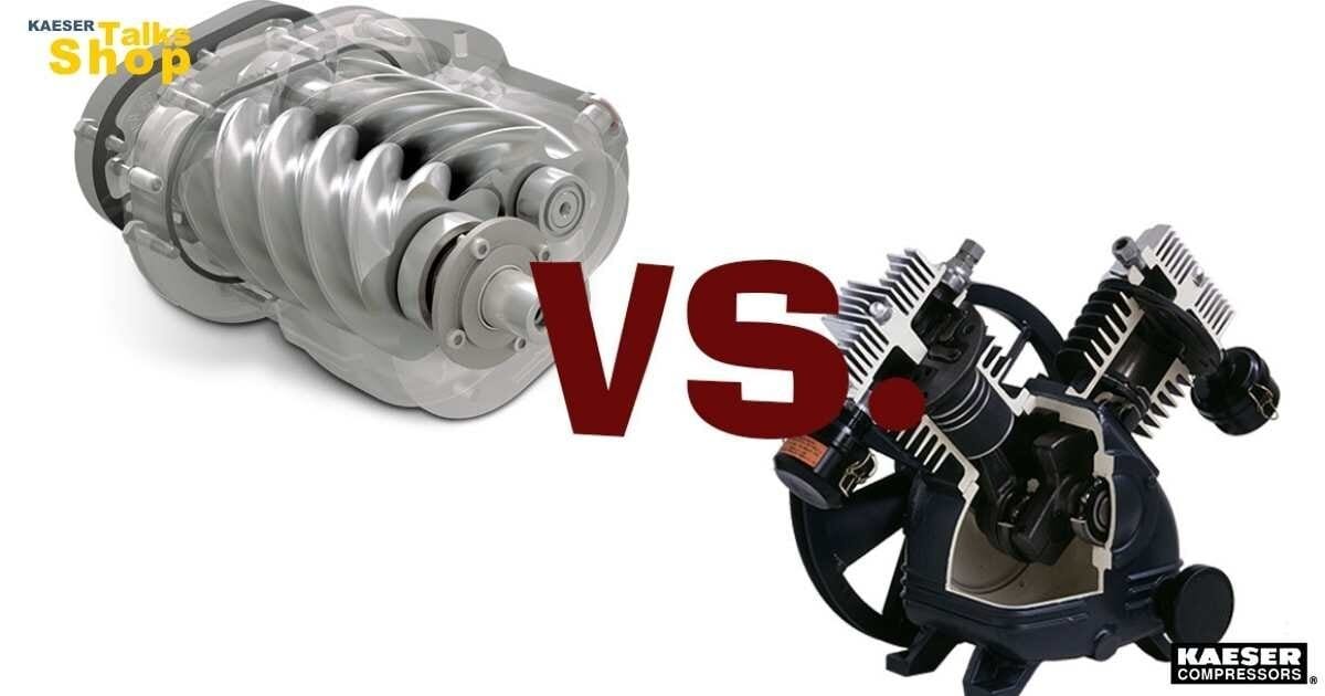 에어 컴프레셔 종류 비교 - 스크류 vs 피스톤 구조 원리