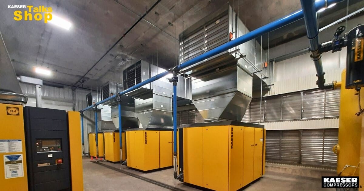 에어 컴프레셔 선정 - 카이저 스크류 컴프레셔 현장 설치