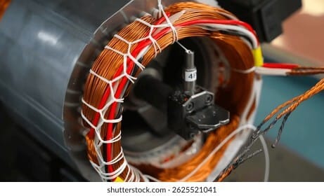 AC 유도 전동기 고정자 권선 구조