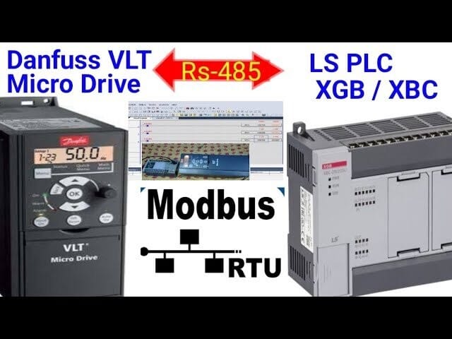 LS Electric XGT PLC RS-485 Modbus RTU 파라미터 설정 화면